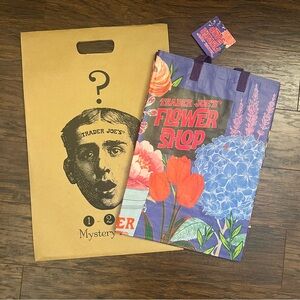 NWT Rare Trader Joe's Flower Shop Tote Bag
